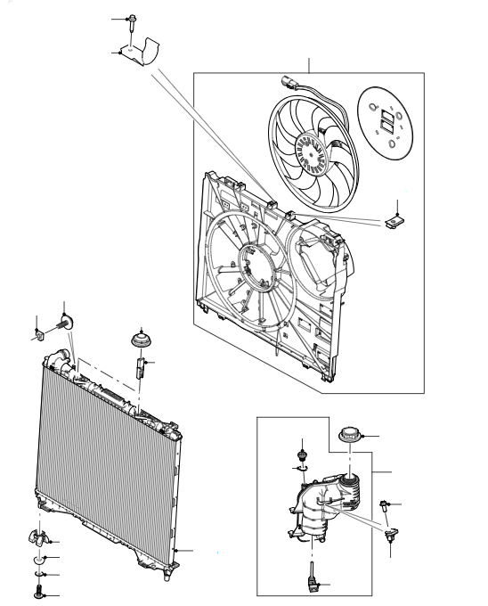 Radiator, Fan & Header